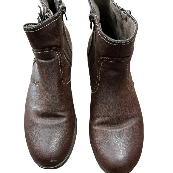 Natural Soul Brown Zip Up Boots Size 11 - Picture 2 of 7